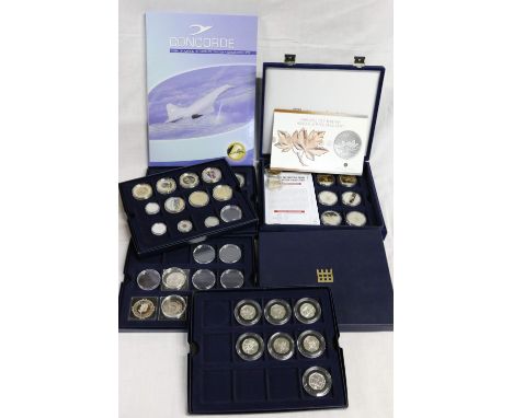 Westminster Mint British army 14 coin collection boxed, Westminster Mint diamond jubilee 5 coin set boxed, various partial se