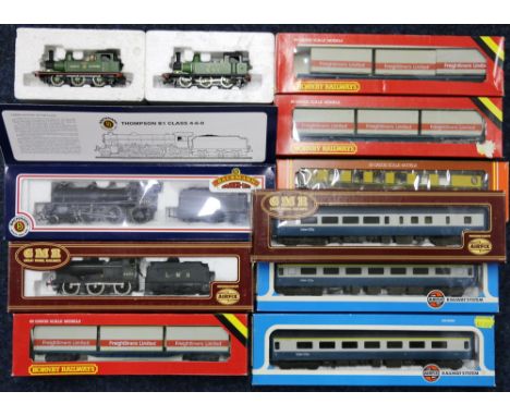 Bachmann Branch-Line OO gauge 4-6-0 locomotive and tender 61354BR black 31-702; Airfix GMR 0-6-0 locomotive and tender 4454 L