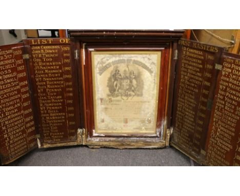 Loyal Order of Ancient Shepherds LOAS interest, a member's life collection of artefacts including wartime minute books, sashe