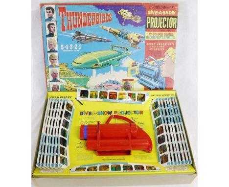 Chad Valley Thunderbirds give-a-show projector with 16 story slides (169-184)