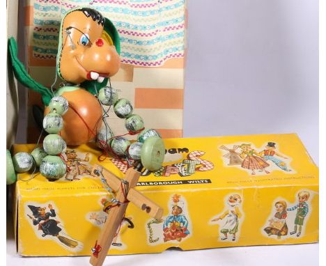 Pelham Puppets Baby Dragon puppet, boxed.