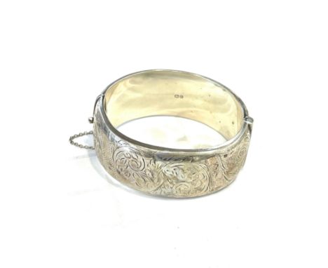 Vintage silver bangle makers marks S.E, hallmarked, weight 40grams