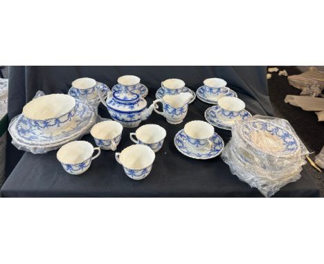 Selection of a vintage part tea service to include cups, saucers, tea pot etc 