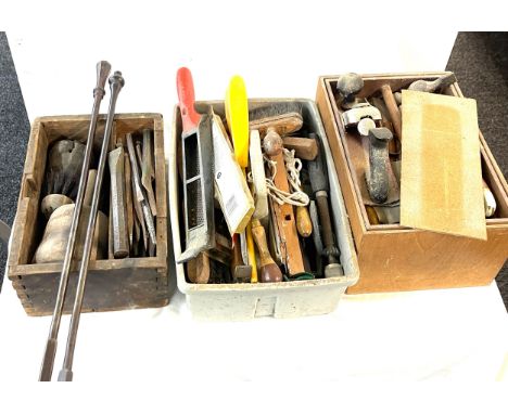 Large selection of vintage and later tools includes wood workers tools etc 