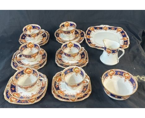 Part Royal Albert tea service includes 6 cups, saucers, side plates etc
