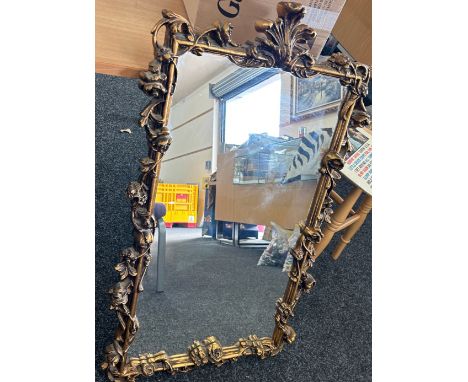 Vintage ornate framed mirror, approximate measurements 40 x 24 inches