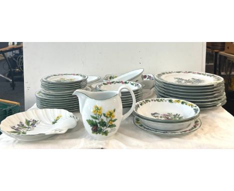 Selection of Royal Worcester pottery includes botanical etc 