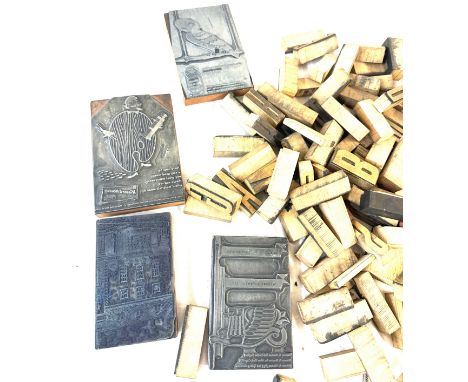 Selection of vintage wooden stamps 