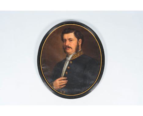 Full title: Charles PicquÃ© (1799-1869): Portrait of a gentleman, oil on canvas, dated 1866 (?)Description:Work: 71,5 x 61,1 