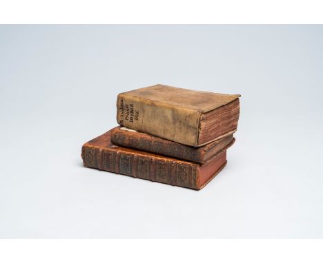 Full title: Three books on medecine, 17th/18th C.Description:(1) [E. Capueel], 'Enchiridion medicum oft medicyn boexken...', 
