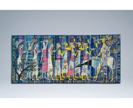 Full title: Mary Dambiermont (1932-1983): 'Les viÃ¨rges sages et viÃ¨rges folles', wall tapestry, Koninklijke Manufactuur De 