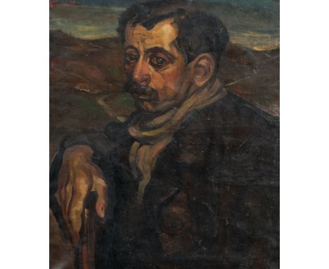 Full title: JosÃ© Goedertier (1900-1967): Portrait of a man, oil on canvas, dated (19)27Description:Work: 65,5 x 55,5 cm   Fr