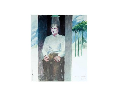 David Hockney(b.1937)Poster for Amnesty International Prisoners of Conscience 1977,unsigned,offset lithograph,sheet 73 x 60cm