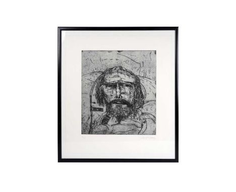 John Bellany CBE RA(Scottish, b.1942)Self Portrait, Addenbrookes,signed,limited edition etching, 18/20,45 x 40cms (plate), 73