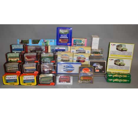 31 boxed diecast models by Corgi, Lledo and others including a number of EFE Exclusive First Editions Bus and Lorry models to
