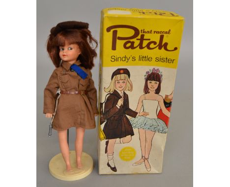 A boxed Pedigree Patch doll Ref. 9GPS with auburn hair and clothed in a partially complete Brownie Uniform which comprises dr