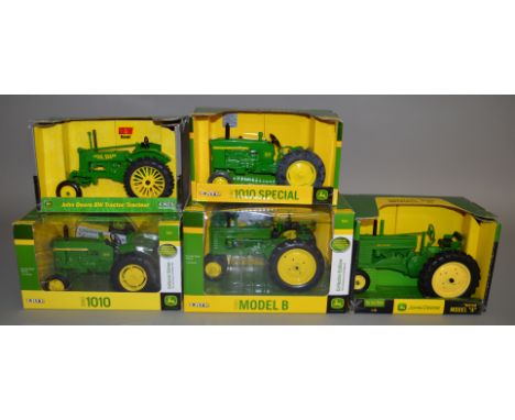 5 John Deer diecast models by Ertl all are 1:16 scale and boxed (5).