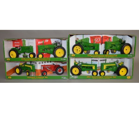 4 John Deere diecast collectors sets by Ertl, 1:16 scale all are boxed (4)