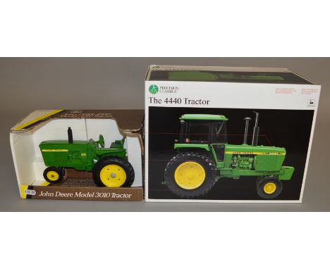 2 boxed John Deere diecast models, 1:16 scale by Ertl and Blue Print Replica toys (2)