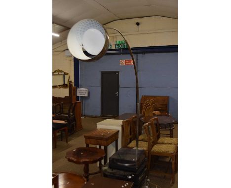 A marble based retro style floor lamp