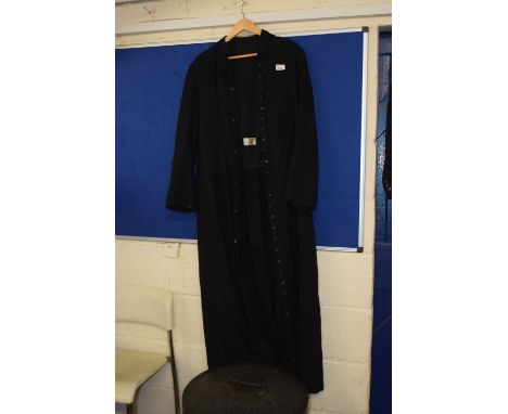 A Stewart &amp; Westwood Ltd, Glasgow full length black overcoat