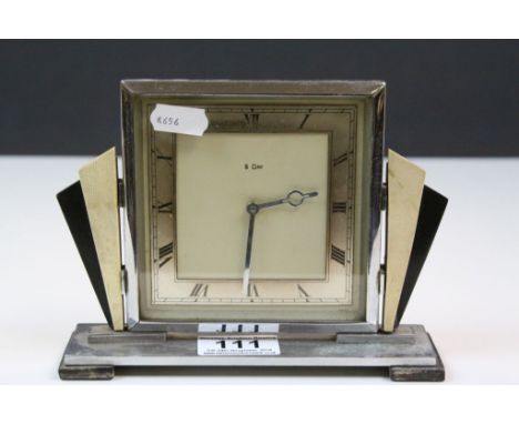 Vintage Art Deco design 8 Day Mantle clock