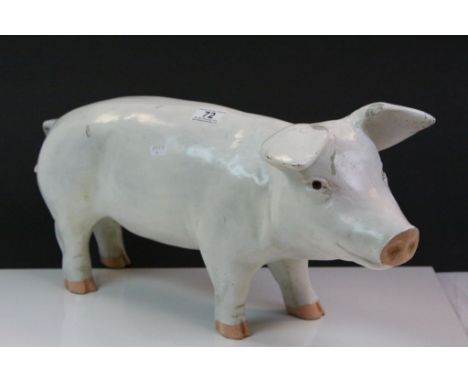 Large Ceramic Pig Butchers Shop Display