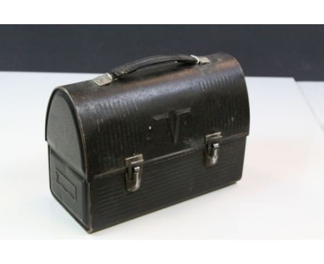 Vintage painted tin "Thermos" lunch box