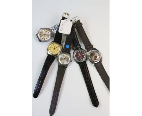 Five Gents Mechanical Timex Watches including Automatic