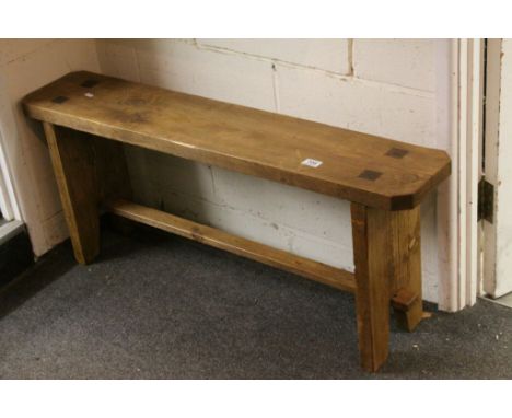Substantial Pine Farmhouse Bench