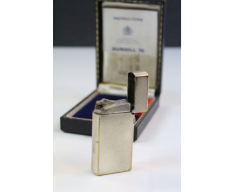 Cased Vintage Dunhill Lighter with Accessories