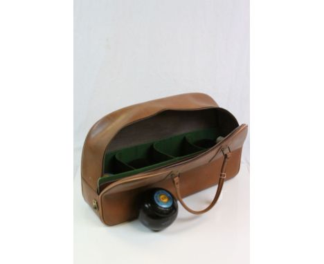 Set of Four Vintage Lawn Bowls by Thomas Taylor, Glasgow