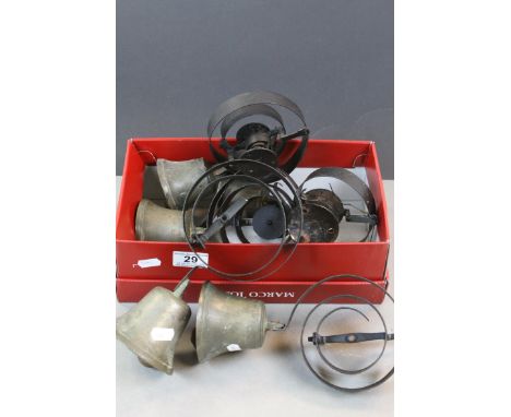Five vintage Door Bells with Spring fittings