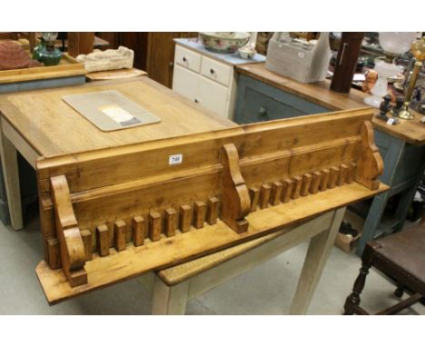 Large Victorian Pine Wall Shelf