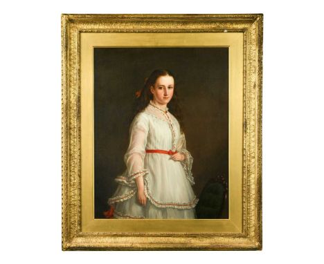 Robert George Kelly (Irish, 1822-1910) Portrait of Margaret Thornely (1858-1949)signed lower left 'Robt. Geo Kelly.'oil on ca