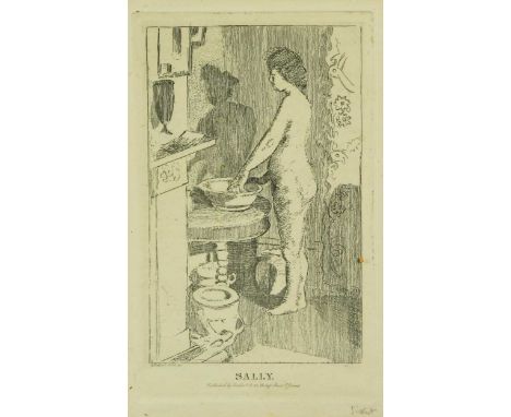 Walter Richard Sickert RA RBA (British, 1860-1942) Sallyhand-signed by the artist to the marginetching, published by Carfax &