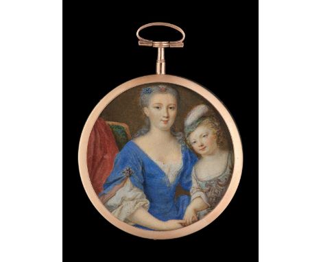 Circle of Jean-Marc Nattier (French, 1685-1766) Portrait miniature of a lady, possibly Marie-Anne de Mailly-Nesle, duchesse d