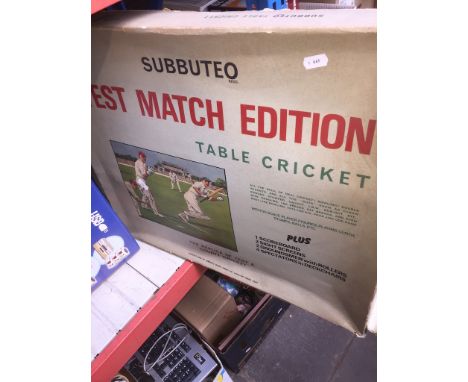 SUBBUTEO TEST MATCH