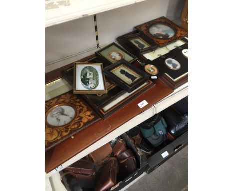 VARIOUS PRINTS AND PORTRAIT MINIATURES
