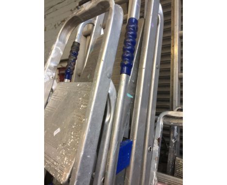 2 ALUMINIUM STEP LADDERS