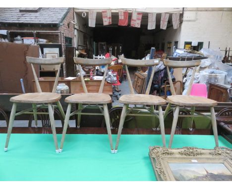 SET OF FOUR ERCOL KITCHEN CHAIRS 