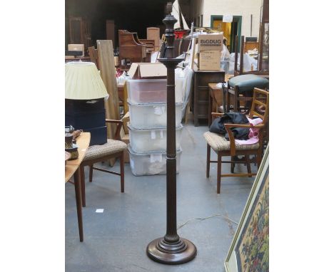 MAHOGANY STANDARD LAMP 