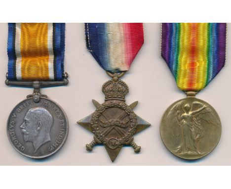 First World War – Robert Southall – 1915 Star Trio awarded to 16814 PTE R. SOUTHALL E.LAN.R. With ribbons and copied MIC.