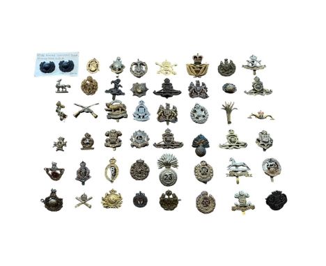 Assortment of Cap Badges, some better, to include; Dorsetshire, Hampshire, East Surrey, South Staffordshire, Bedfordshire, Ro