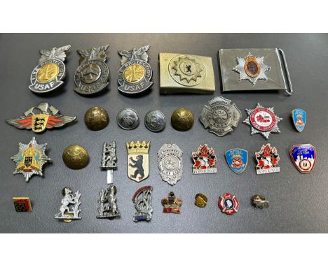 Fire Brigade – Selection of various Fire Brigade items, some more interesting, to include; two Warwickshire Fire &amp; Rescue