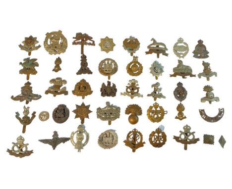 Selection of various cap badges, some more interesting examples, to include; RAF (x2), Royal Artillery, South Staffordshire, 