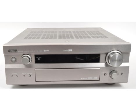 Yamaha - A vintage Yamaha RX-V1500 theatre AV Audio Visual Ampli-Tuner receiver. In silver colourway. With original box.