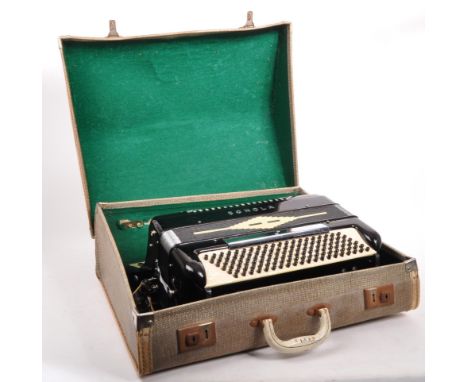 Sonola - A 20th century Italian Sonola Model R 342 / R342 bass piano accordion. The accordion having pearlescent keys with cl