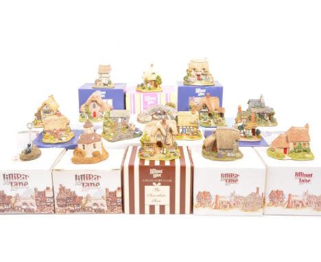 Lilliput Lane - A collection of seventeen 20th Century Lilliput Lane cottage model figures all in original boxes, some with c