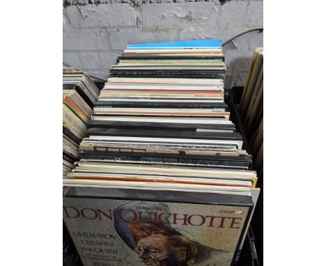 A large collection of vintage 20th century Classical music LP long play vinyl records. To include Johtaa Paavo Rautio, Usko M